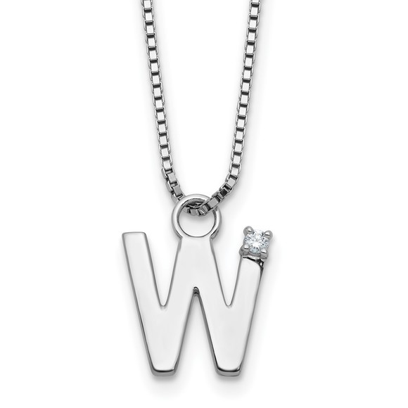925 Sterling Silver RH-plated 18